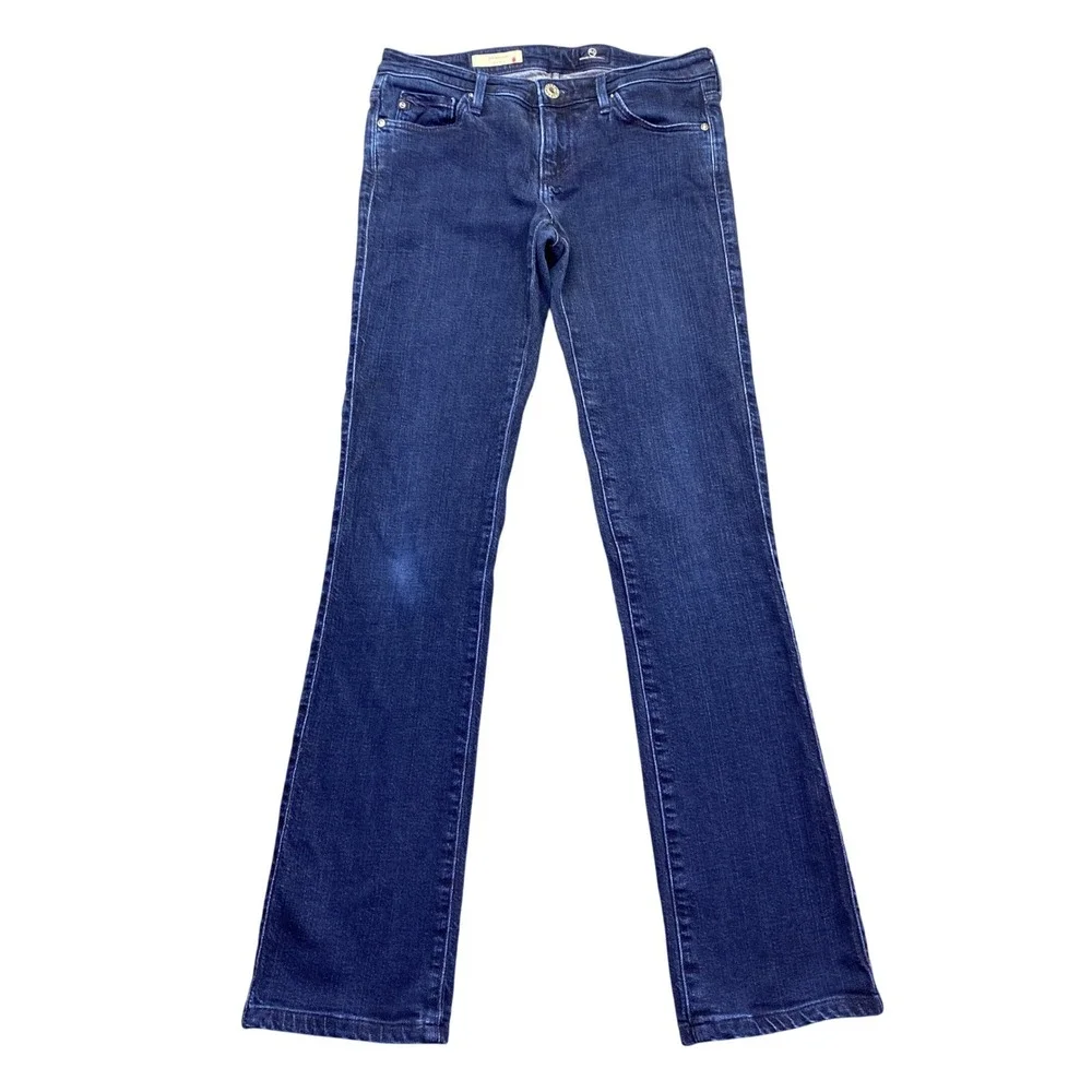 AG Adriano Goldschmied The Ballad Slim Boot Jeans Dark Wash 25R Grunge Western
